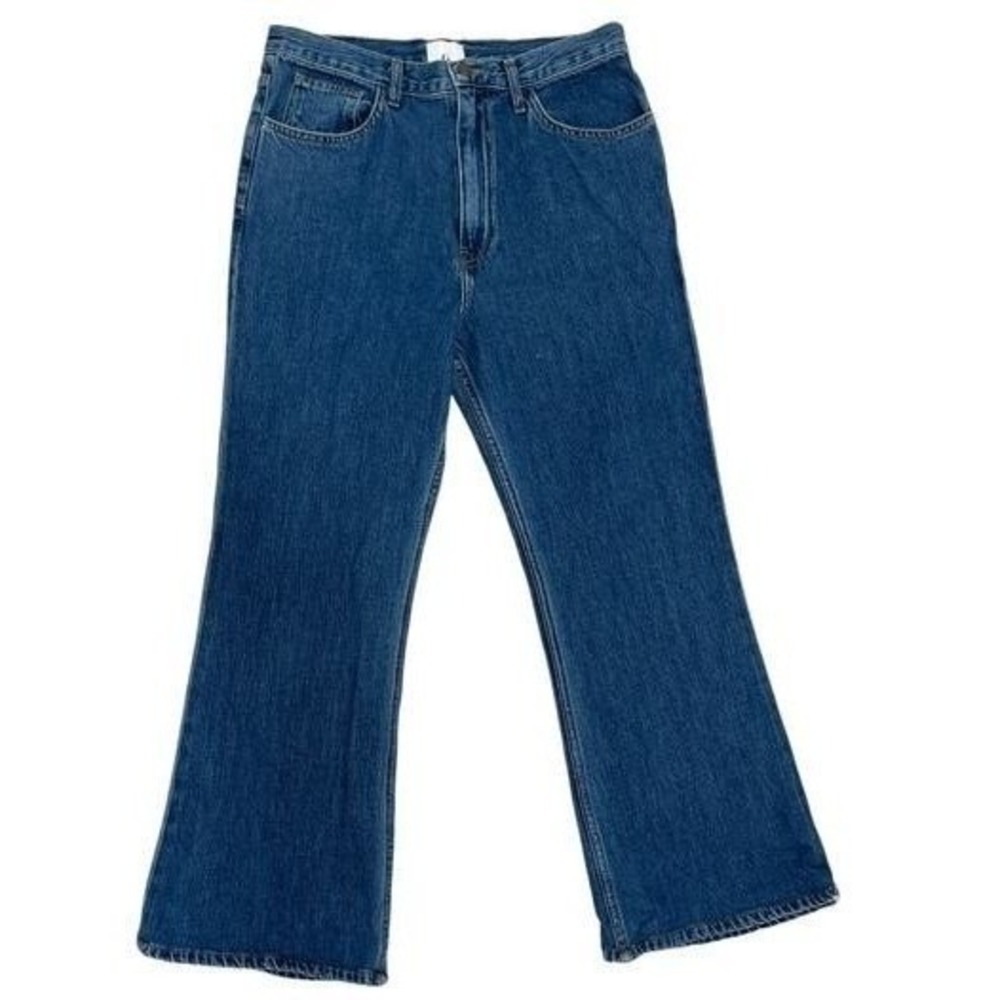 G. Goop Denim Flare Jeans Womens Size 30 Blue Denim Cotton Made in Los Angeles